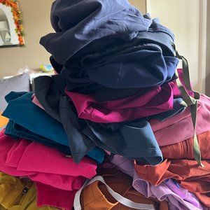 Various FIGS Scrubs Tops, Bottoms & Jackets-- size Med and Med Tall